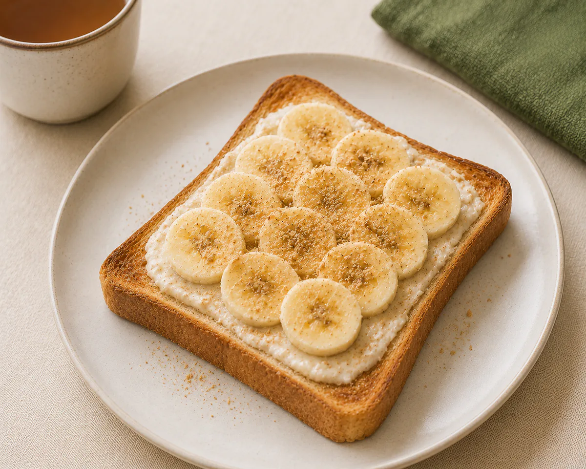 Banana Kinako Yogurt Toast