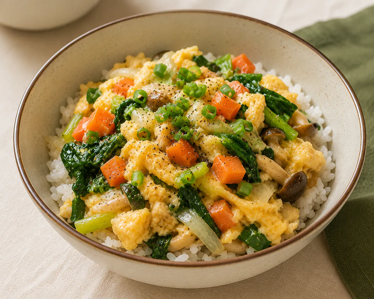 Egg & Vegetable Rice Bowl
