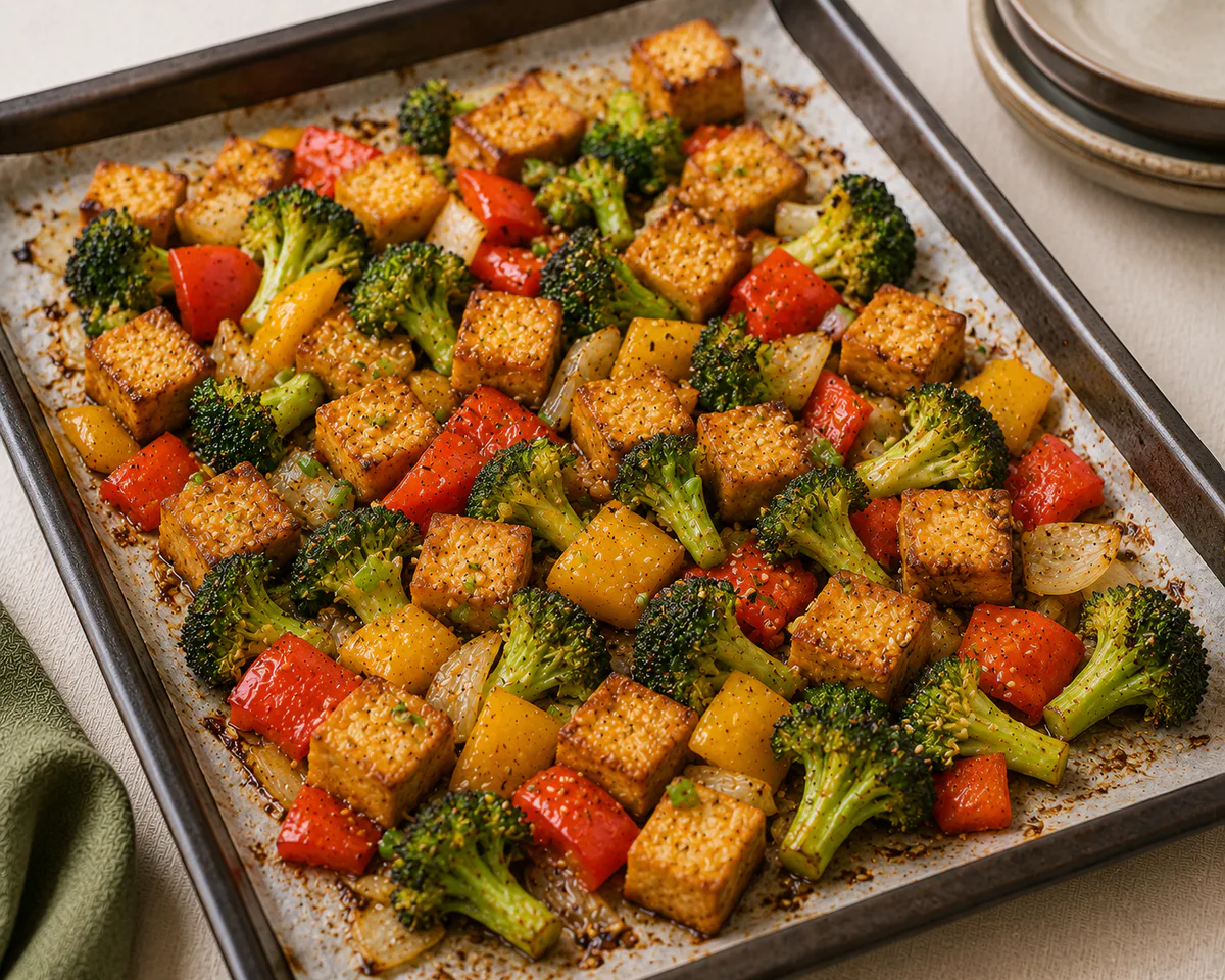 Sheet-Pan Sesame Tofu & Vegetables