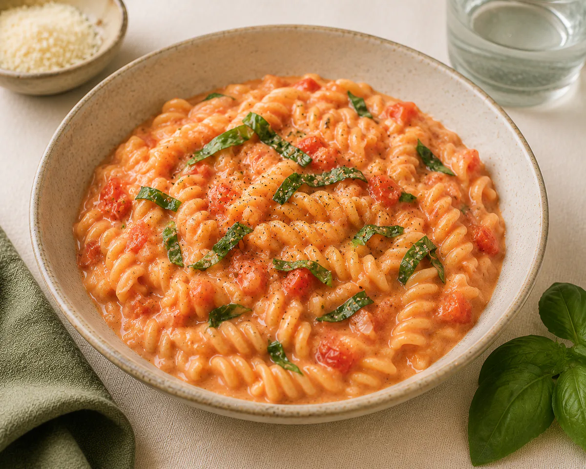 Silky Tomato Tofu Pasta